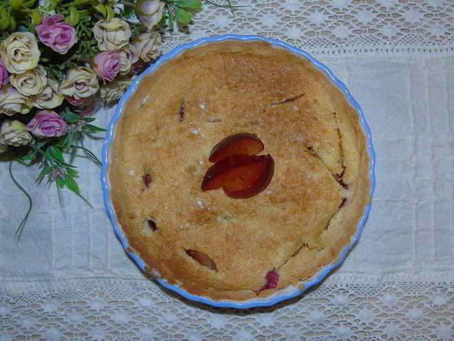 Рецепт тарта со сливой