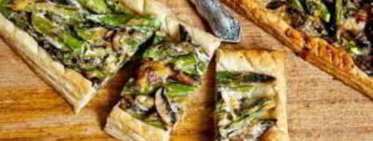 тарт со спаржей, грибами и сыром. Шаг 7