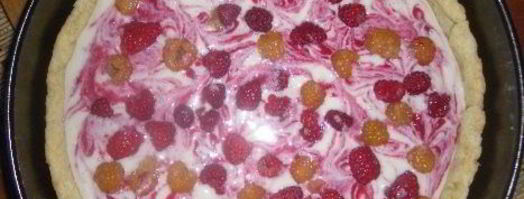 творожный тарт с малиной и заварным кремом. Шаг 2