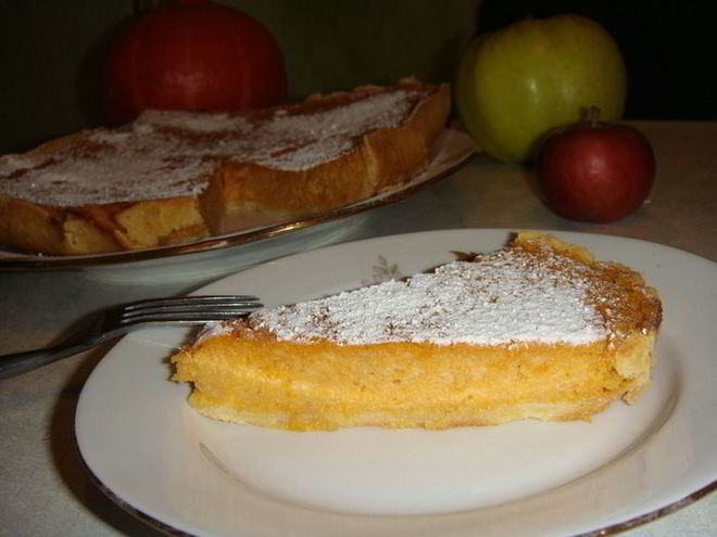 Рецепт тыквенно-яблочного тарт