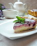 Вишневый тарт с лаймом и заварным кремом