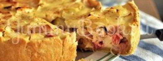 яблочный тарт с ревенем. Шаг 11