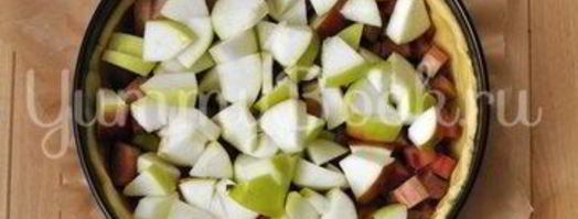 яблочный тарт с ревенем. Шаг 7