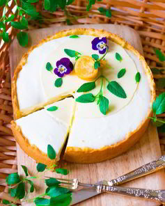 Яблочный тарт с воздушным кремом