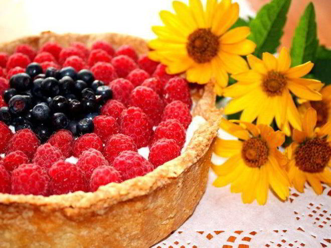 Рецепт ягодной тартинки