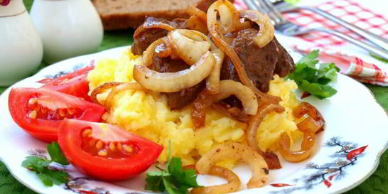 Телятина маринованная в вишневом вине