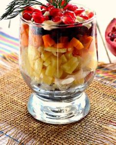 Веррины с сельдью и гранатом