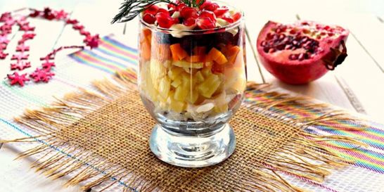 Веррины с сельдью и гранатом