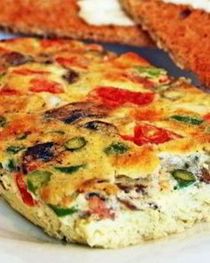 Яичница с грибами