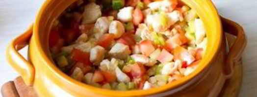 яйца, запеченные с курицей и овощами. Шаг 8