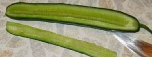 закуска из крабового мяса с огурцом. Шаг 3