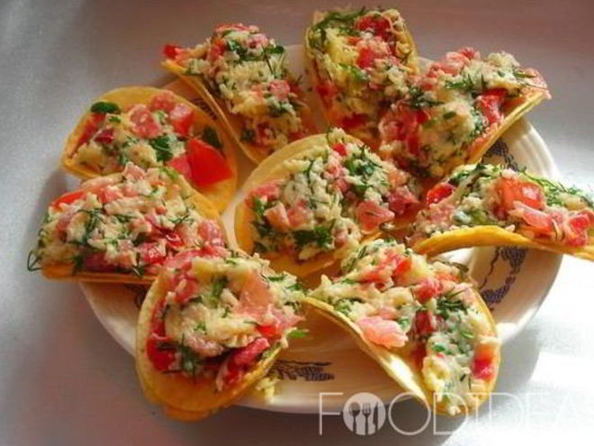 Рецепт закуски на чипсах