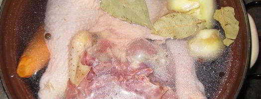 заливной террин с курицей и овощами. Шаг 2