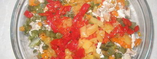 заливной террин с курицей и овощами. Шаг 4