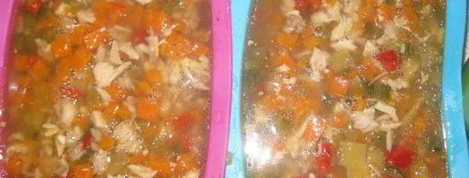 заливной террин с курицей и овощами. Шаг 7