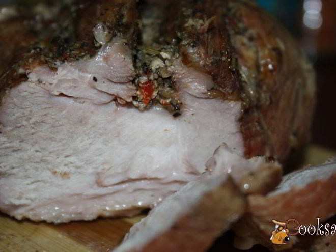 Рецепт запеченного свиного окорока бутербродного