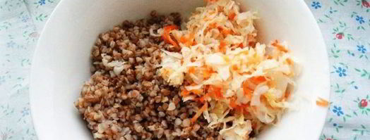 запеченные гречневые шарики с квашеной капустой. Шаг 2