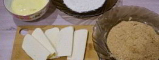 жареный сулугуни с помидорами. Шаг 2