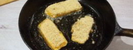 жареный сулугуни с помидорами. Шаг 3