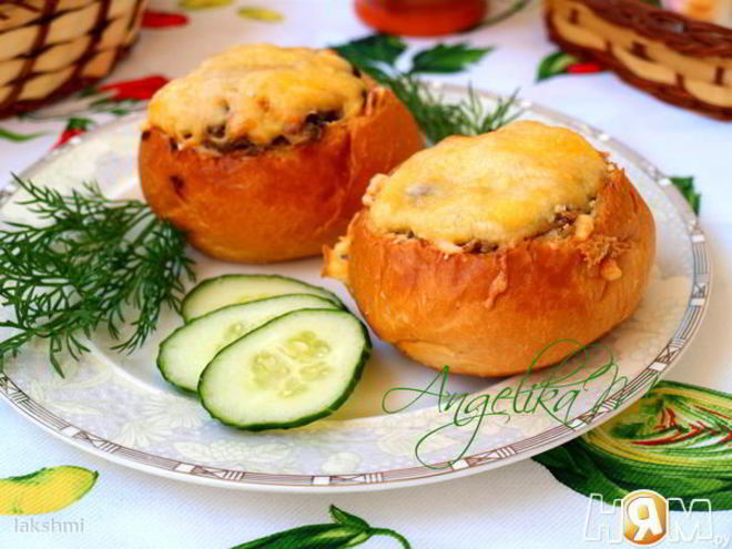 Рецепт жульена в булочках